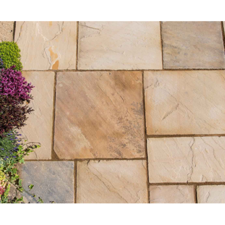 Barrel & Garden :: Natural Sandstone Patio Kit 15.3 m - Eastern Sand