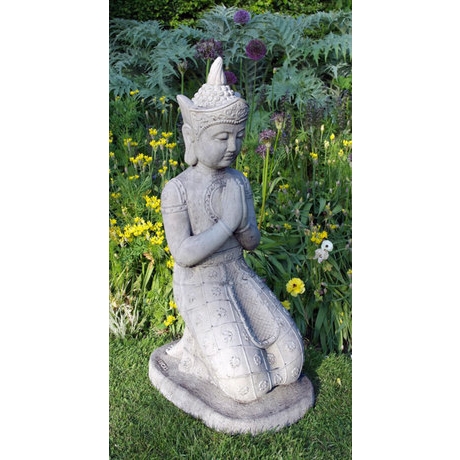 Kneeling  Buddha Stone Statue