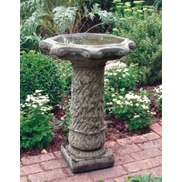 Vine Bird Bath Ornate Bowl - Cotswold Stone