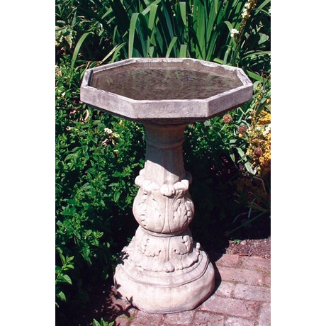 Classical Bird Bath Plain Bowl - Cotswold Stone