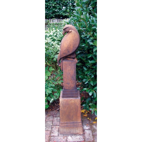 Eagle Stone Statue - Rust Finish