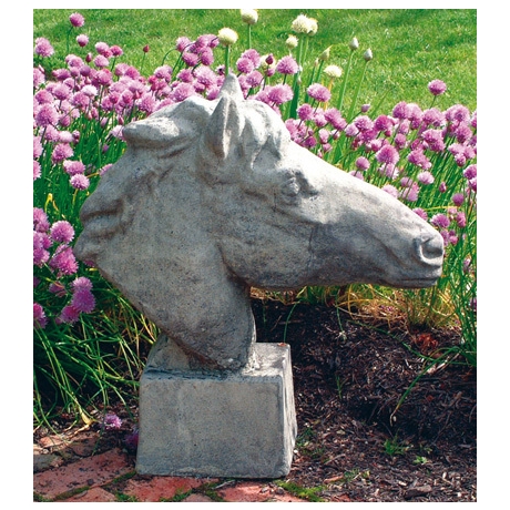 Equine Bust - Stone Sculpture