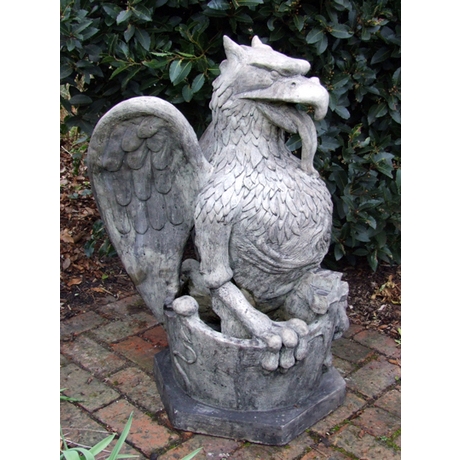 Heraldic Griffin Stone Statue