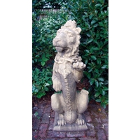 Heraldic Lion Stone Statue