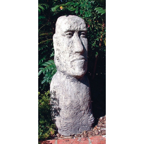 Large Moai Head - Stone Statue