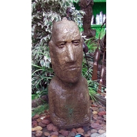 Large Moai Head Stone Fountain