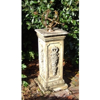 Garden Sundial - Medium Floral Armillary