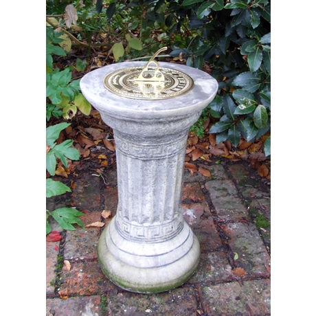 Classical Brass Garden Sundial - Cotswold Stone