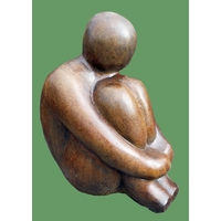 Henry Contemporary Stone Statue - Burnt Umber