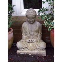 Meditating Buddha Stone Statue