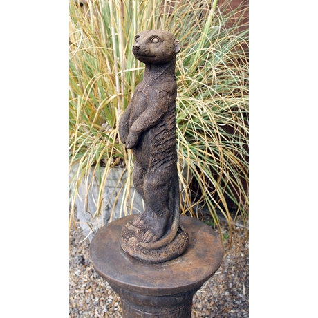 Meerkat Stone Ornament - Burnt Umber