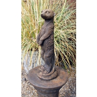 Meerkat Stone Ornament - Burnt Umber