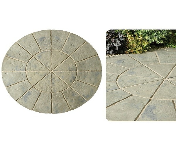 Barrel & Garden Minster Circle Paving Kit 1.8mtr Rustic Sage