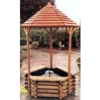 Log Wishing Well Fountain