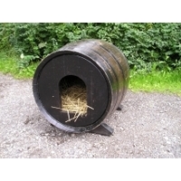 Oak Barrel Dog Kennel