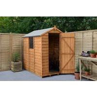 6x4 Overlap Apex Shed - Dip Treated