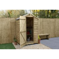 4x3 Overlap Apex Garden Shed - Pressure Treated