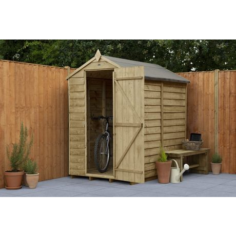 6x4 Overlap Apex Security Shed