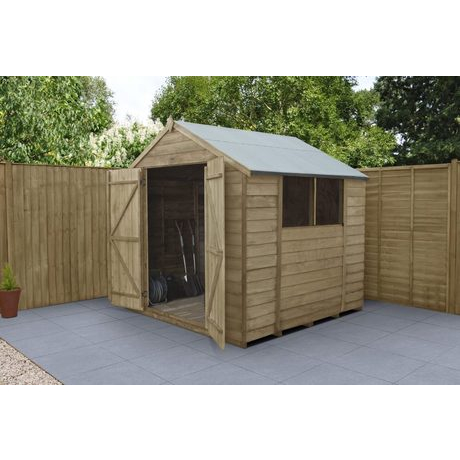 7x7 Pressure Treated Overlap Shed (double door)