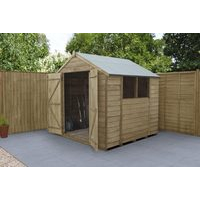 7x7 Pressure Treated Overlap Shed (double door)