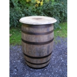 Whiskey Barrel Table Rustic