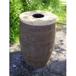 200 Litre Barrel Litter Bin Central Filling Hole