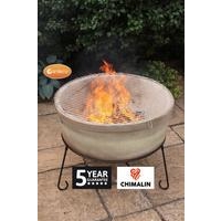 Atlas Jumbo Fire Bowl - Chimalin AFC Clay - Light Sand Brown