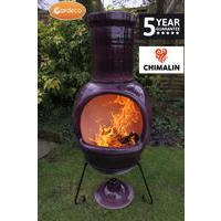 ASTERIA extra-large chimenea - mottled purple - Optional Colours