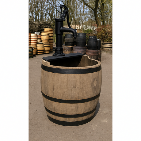 Barrel Water Garden