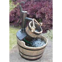 Village Pump Water Garden with Bucket