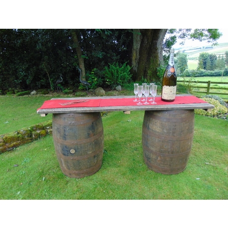 Barrel Bar Hire - 2 Bar Tops + 4 Barrels