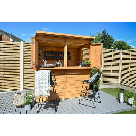 Shiplap pent garden bar 6x3