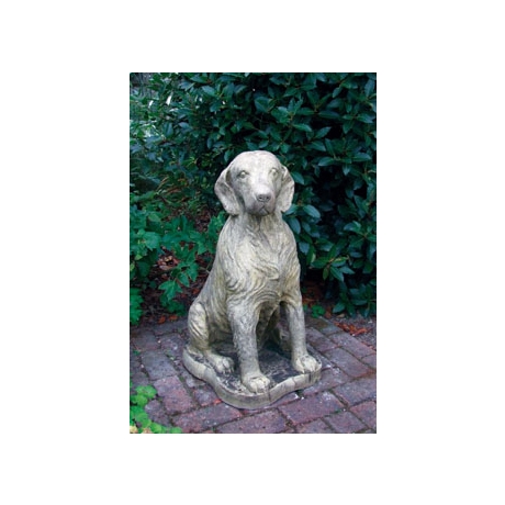 Setter Dog Stone Statue