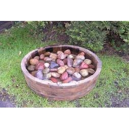 Shallow Water Barrel Pebble Pool Tub