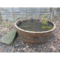 Shallow Half Oak Barrel Duck Pond
