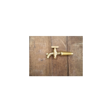 Small Taper Threaded Brass Tap -Size C