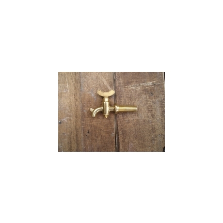 Small Taper Threaded Brass Tap - Size B