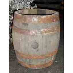 Firkin Barrel Planter - Natural Finish