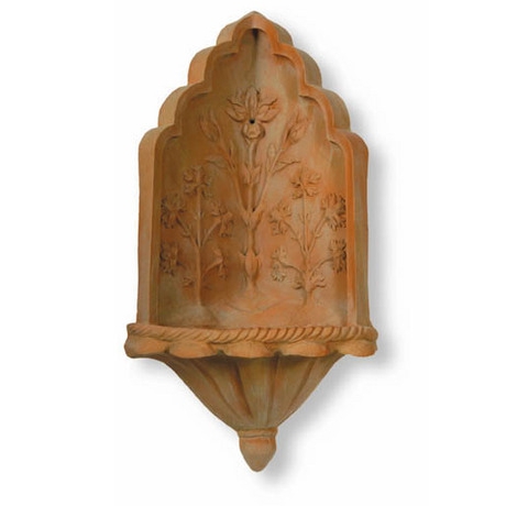 Taj Corner Wall Fountain - Terracotta