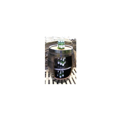 Triple Stack Retail Display Oak Barrel - Dark