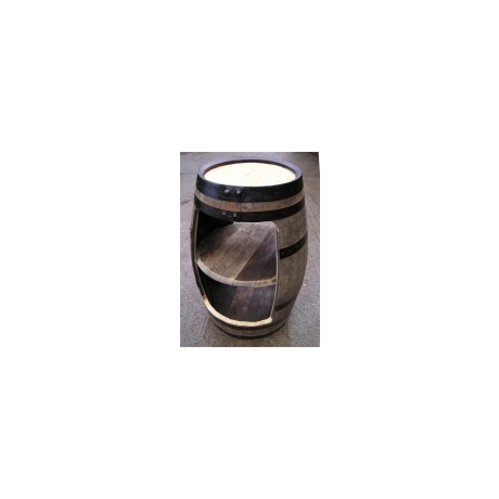 Triple Stack Retail Display Oak Barrel - Rustic