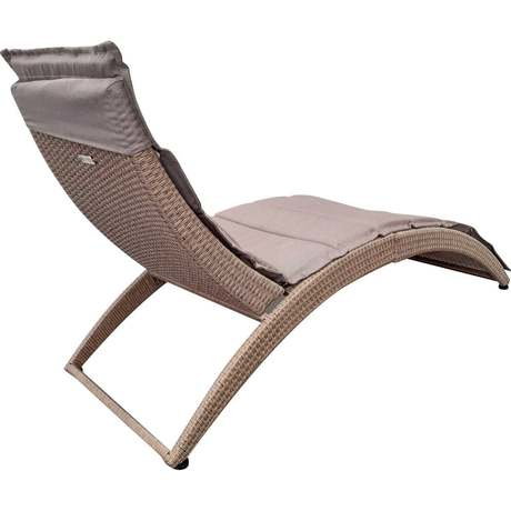 Rowlinsons Albany Rattan Garden Sunbed Lounger Chair