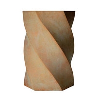 Twister  Contemporary Planters - Terracotta Finish