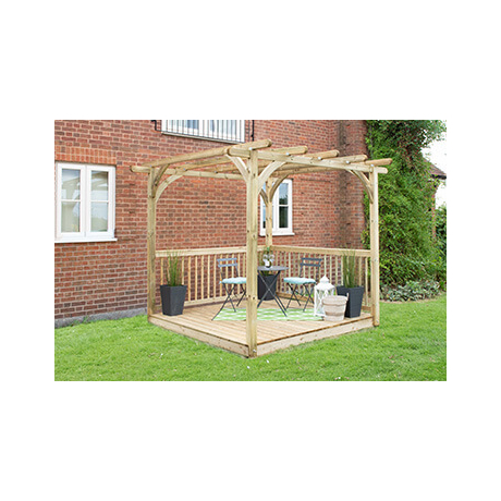 Ultima Pergola and Decking Kit 2.4 x 2.4m