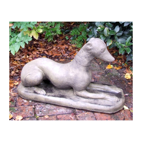 Whippet Stone Statue