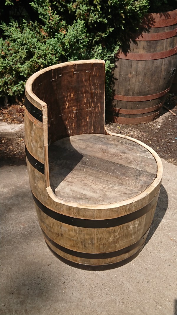 Barrel Garden French Wine Barrel Table 225l